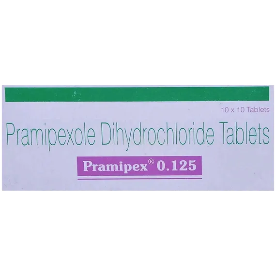 pramipex 0.125mg tablet 10's